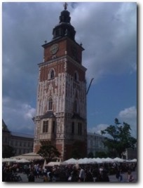 Town square of Krakow, Poland
